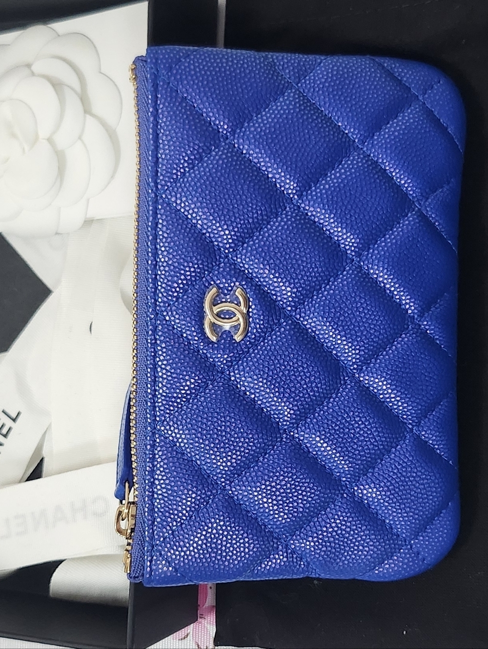 Chanel Iridescent Blue Mini O-Case - Picture 3 of 7
